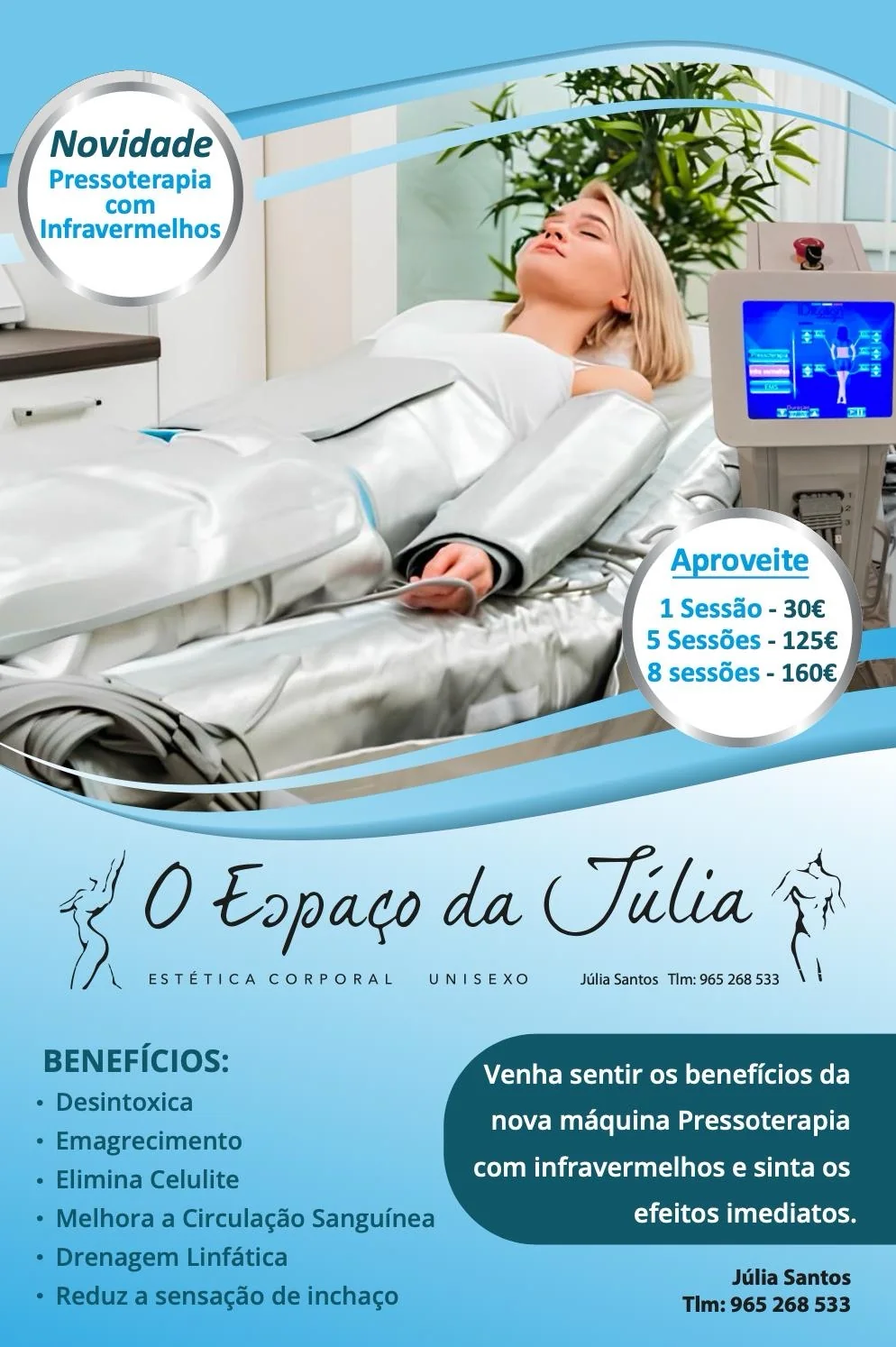 Pressoterapia com Infravermelhos
